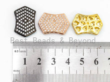 Load image into Gallery viewer, CZ Micro Pave Polygon Bar Spacer Connector Beads, sku#C54