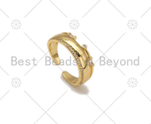 Load image into Gallery viewer, CZ Band Adjustable Ring, Sku#X211