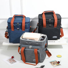 Load image into Gallery viewer, Portable Cooler Crossbody Insulated Lunch Bag