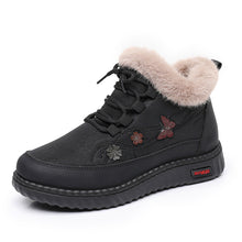 Load image into Gallery viewer, Women's Fleece-Lined Winter Cotton Boots | Warm Flat Heel Mid-Cut Snow Boots
