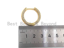 Load image into Gallery viewer, CZ Huggie Hoop Earrings, Sku#J258