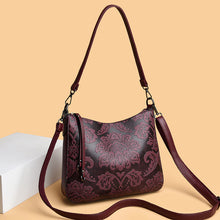 Load image into Gallery viewer, Women's PU Leather Crossbody Messenger Bag - Multi-Compartment Shoulder Bag