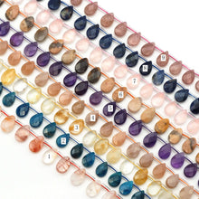 Load image into Gallery viewer, Genuine Faceted Teardrop Gemstone Beads, 8x12mm, Sku#U1615