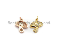 Load image into Gallery viewer, CZ Micro Pave Mushroom Charm Pendant, Cubic Zirconia Pendant,SKU#Y182