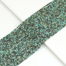 Load image into Gallery viewer, 2.5mm Faceted Cube African Turquoise Beads, Sku#U1927