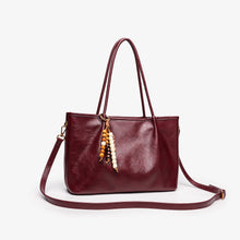 Load image into Gallery viewer, Women's Pleated Underarm Tote Bag – Soft PU Leather Shoulder Bag | Burgundy, Black, Brown, Khaki, Coffee