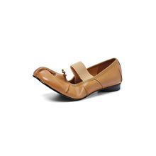 Load image into Gallery viewer, Full Grain Leather Tabi Mary Jane Flats
