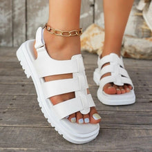 Load image into Gallery viewer, Women's Thick Sole Sports Sandals | Round Toe Low Heel PU Casual Shoes