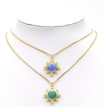 Load image into Gallery viewer, Enamel Round Flower Pendant, Sku#JD28