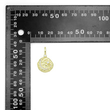 Load image into Gallery viewer, Hammered Cresent Moon Coin Charm Pendant, Sku#LX576