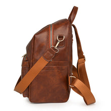 Load image into Gallery viewer, Women's Large Capacity Backpack - Waterproof PU Leather Commuter Backpack with Multiple Pockets