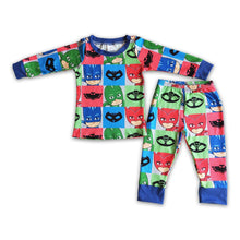 Load image into Gallery viewer, Cute hero long sleeve pants boy pajamas