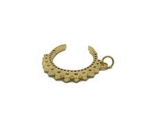 Load image into Gallery viewer, Gold Silver CZ Cresent Moon Charm, Sku#B209
