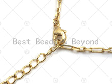 Load image into Gallery viewer, 18/32/7 Finished Dainty Gold Paper Clip Necklace and Brac