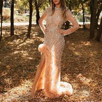 Load image into Gallery viewer, Women Dress Sexy Cocktail Elegant Mesh Long Fish Tail Evening Dress Women