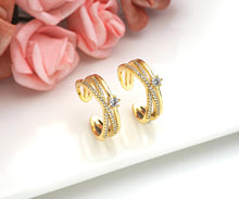 Load image into Gallery viewer, CZ Pave Star Cross Ring, JL21