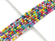 Load image into Gallery viewer, Mixed Color Glaze Rondelle Smooth Beads, 4mm, Sku#U1465