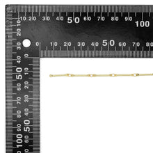 Load image into Gallery viewer, Gold Dainty Bar Link chain by Yard, Y865