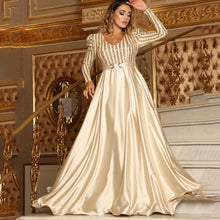 Load image into Gallery viewer, Spring Summer Women Clothing V Neck Swing Dress Sexy Dress Trailing Cocktail Evening Dress