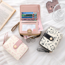 Load image into Gallery viewer, Japanese-Style Women's Clutch Wallet - Fresh Sweet PU Leather Compact Wallet