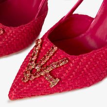 Load image into Gallery viewer, The Luna Fuchsia Leather Slingback Women Sandal