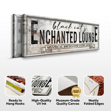 Load image into Gallery viewer, Black Cat's Enchanted Lounge Halloween Sign III