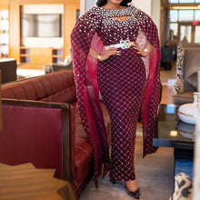 Load image into Gallery viewer, Dress Shawl Gold Sexy Sheath Slim Dress
