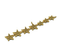 Load image into Gallery viewer, Colorful CZ String Five Point Star Charm, Sku#JL112