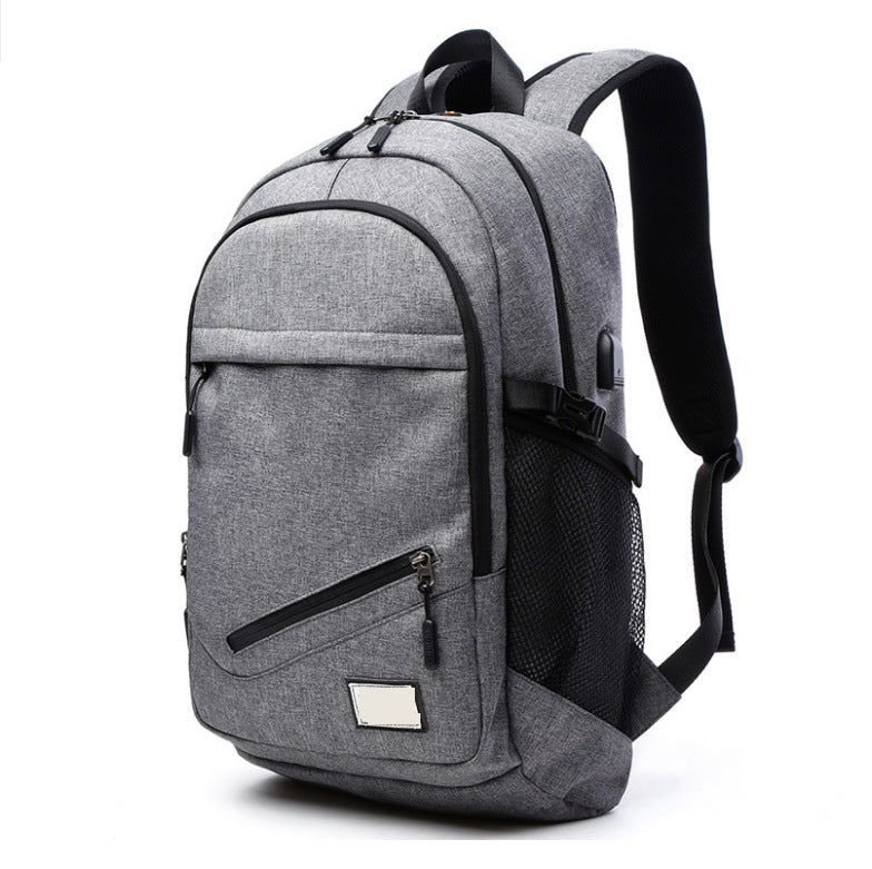 Anti-Theft USB Charging Laptop Backpack – Water-Resistant Nylon Travel Bag with Shoulder Straps