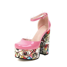 Load image into Gallery viewer, Women's Waterproof Platform Sandals - Chunky Heel Super High Heels - Sarah Express