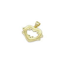 Load image into Gallery viewer, Abalone Pink White Mother of pearl Heart Charm, Sku#LX392