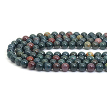 Load image into Gallery viewer, Genuine Bloodstone Round Smooth Beads, Sku#U1878