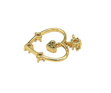 Load image into Gallery viewer, Colorful CZ Heart Pendant, Sku#LD203