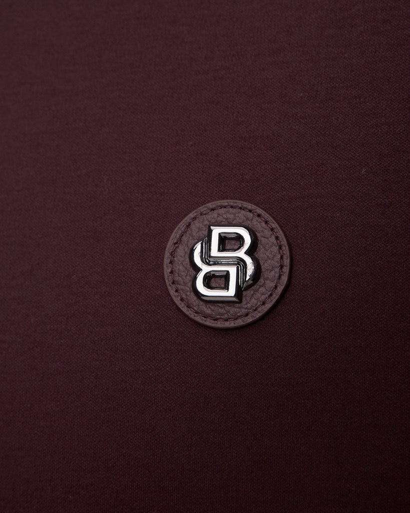 Boss Double Monogram Polo - Burgundy