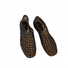Load image into Gallery viewer, Women's Korean-Style Hollow-Out Round-Toe Flats | Breathable Candy-Color Slip-On Shoes