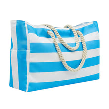 Load image into Gallery viewer, Embroidered Striped Beach Bag With Large Capacity