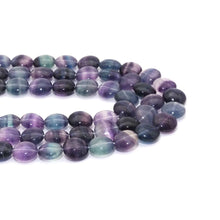 Load image into Gallery viewer, Genuine Fluorite Smooth Coin Shape, 14mm, Sku#U1566