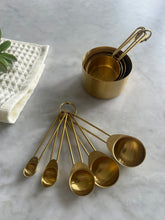 Load image into Gallery viewer, Sorrento Gold Measuring Cups &amp; Spoons Set