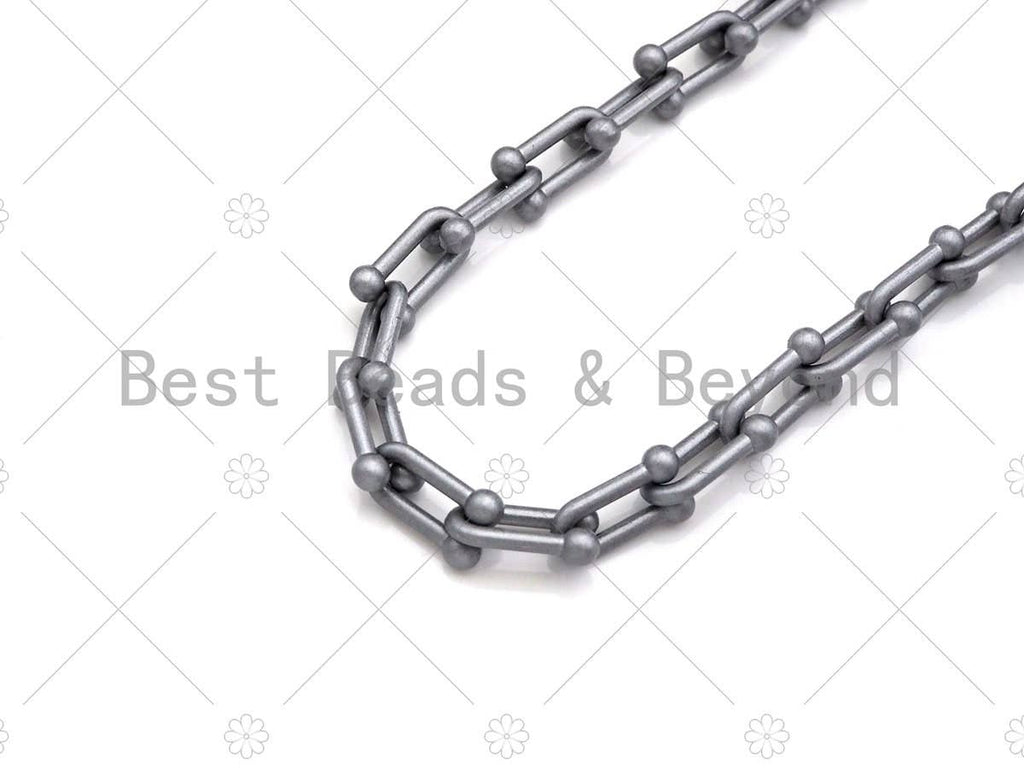 6x10mm Enamel Pop Chain, Colored Metal Necklace Chain, Retro