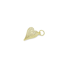 Load image into Gallery viewer, Gold Clear CZ Heart Shape Charm, Sku#LX457