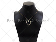 Load image into Gallery viewer, Gold Filled  Pearl Open Heart Shape Pendant,Necklace Bracelet Pendant,Sku#LD101