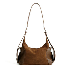 Load image into Gallery viewer, Vintage Boston Bag - Genuine Frosted Cowhide Leather Shoulder Bag with Large Capacity