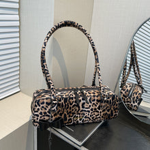 Load image into Gallery viewer, Leopard Print Tote Bag – Retro European Style Handbag | Black, Brown &amp; Yellow