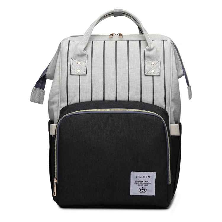 Maternity Diaper Backpack - Large Capacity Waterproof Oxford Nappy Bag with Anti-Theft Pocket & Stroller Straps