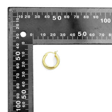 Load image into Gallery viewer, Plain Multi Lines Gold Silver Hoop Earrings, Sku#A194