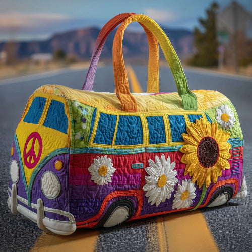 Quilted Embroidery Travel Tote Bag - Multifunctional Sports & Fitness Duffle for Women & Men
