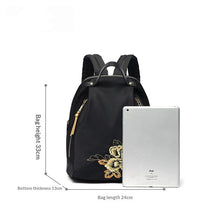 Load image into Gallery viewer, Chinese Embroidered Nylon Backpack Ethnic Style Lightweight Travel Bag