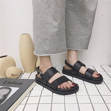 Load image into Gallery viewer, Women's Fairy-Style Flat Roman Sandals | Pointed Toe Beach Vacation Shoes | Genuine Leather Upper