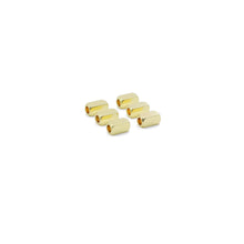 Load image into Gallery viewer, CZ Rectangle Tube Gold Spacer beads, Sku#JL187