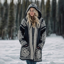 Load image into Gallery viewer, Long Loose-fitting Hooded Coat With A 3D Digital Print